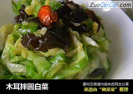 木耳拌圆白菜