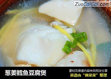 葱姜鳕鱼豆腐煲