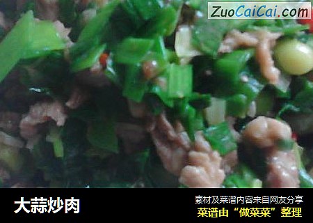 大蒜炒肉