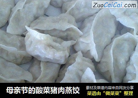 母亲节的酸菜猪肉蒸饺