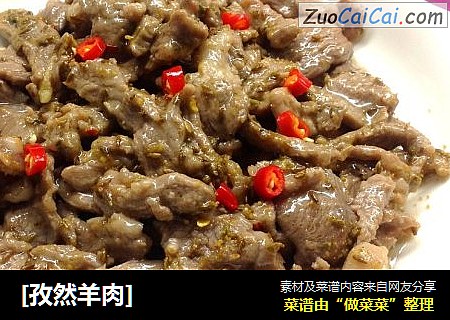 [孜然羊肉]