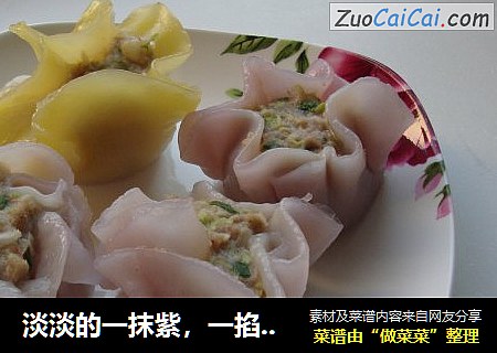 淡淡的一抹紫，一掐黄——水晶包