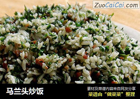 马兰头炒饭