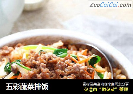 五彩蔬菜拌饭