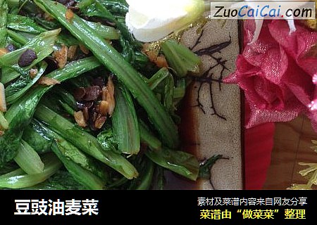 豆豉油麦菜
