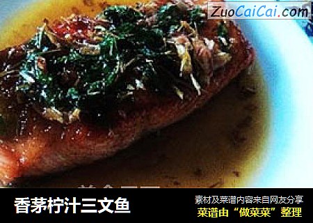 香茅柠汁三文鱼