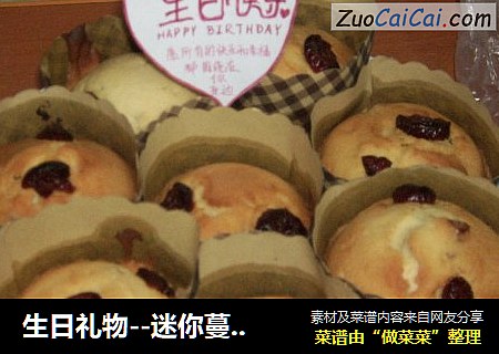 生日礼物--迷你蔓越莓小蛋糕