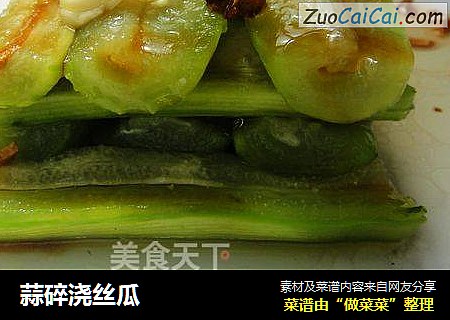 蒜碎浇丝瓜