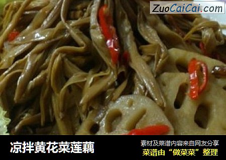 凉拌黄花菜莲藕