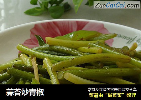 蒜苔炒青椒