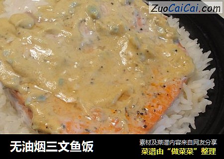 无油烟三文鱼饭