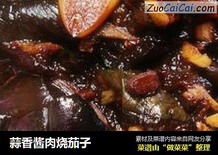 蒜香酱肉烧茄子