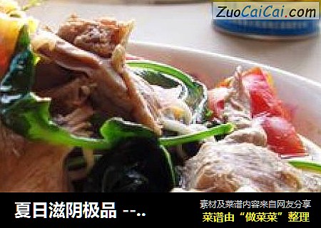 夏日滋阴极品 --- 鸭肉椒叶面