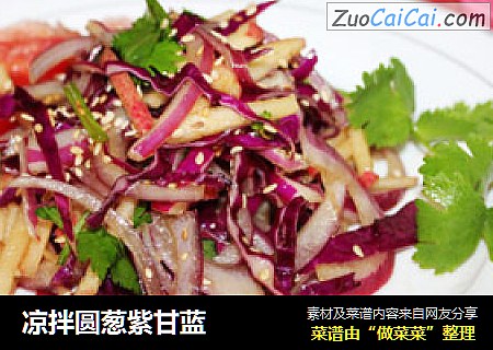 凉拌圆葱紫甘蓝