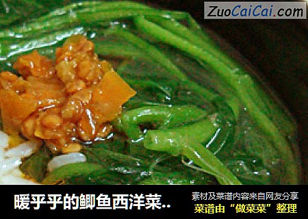 暖乎乎的鲫鱼西洋菜汤泡饭