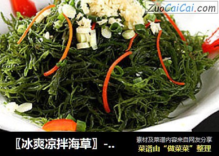 〖冰爽凉拌海草〗-------夏日海洋气息以美食抗辐射