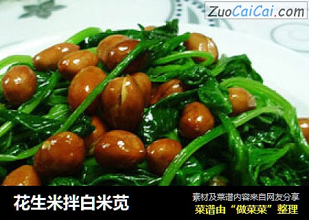 花生米拌白米苋