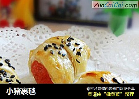 小猪裹毯