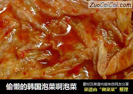 偷懒的韩国泡菜啊泡菜