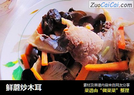 鲜蘑炒木耳