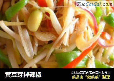黄豆芽拌辣椒