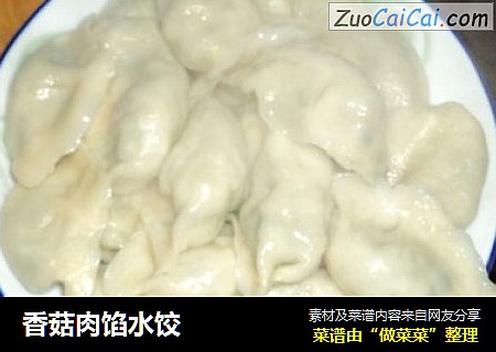 香菇肉馅水饺