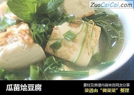 瓜苗烩豆腐