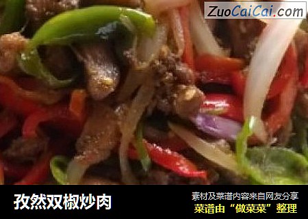 孜然双椒炒肉