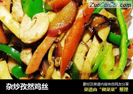 杂炒孜然鸡丝