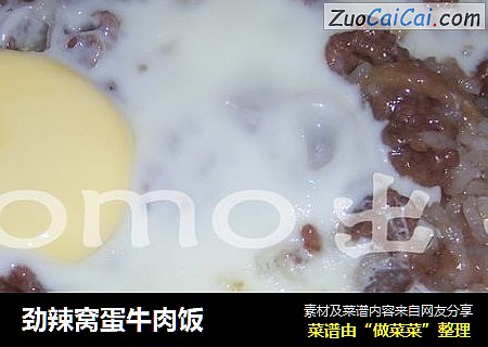 劲辣窝蛋牛肉饭