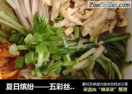 夏日缤纷——五彩丝煮面