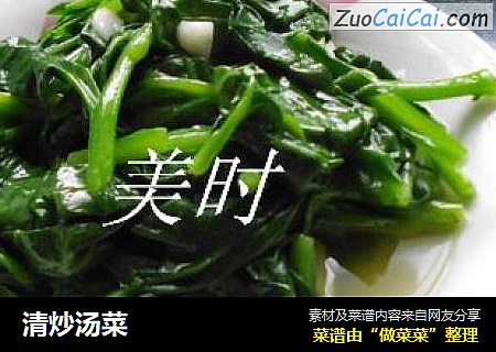 清炒汤菜