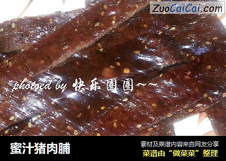 蜜汁猪肉脯