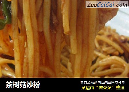 茶树菇炒粉