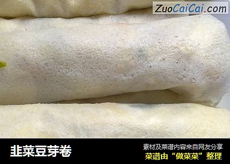 韭菜豆芽卷