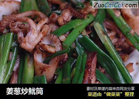 姜葱炒魷筒