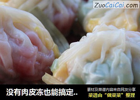 没有肉皮冻也能搞定——炫彩素汤包