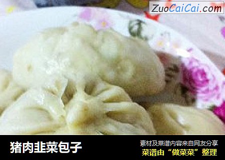 猪肉韭菜包子
