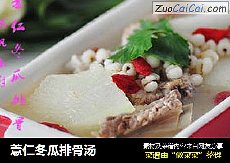 薏仁冬瓜排骨汤