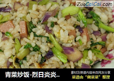 青菜炒饭-烈日炎炎里一次搞定的快手美食~