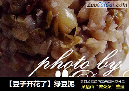 【豆子开花了】绿豆泥