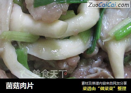 菌菇肉片