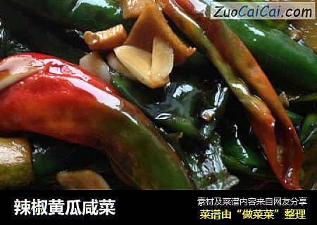 辣椒黄瓜咸菜