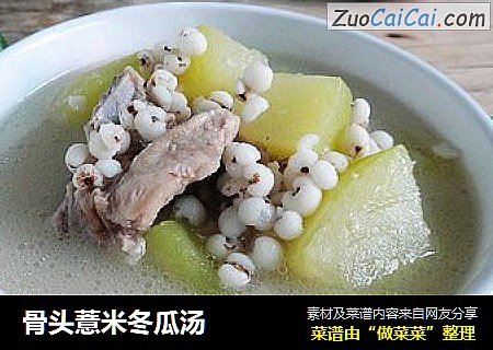 骨头薏米冬瓜汤
