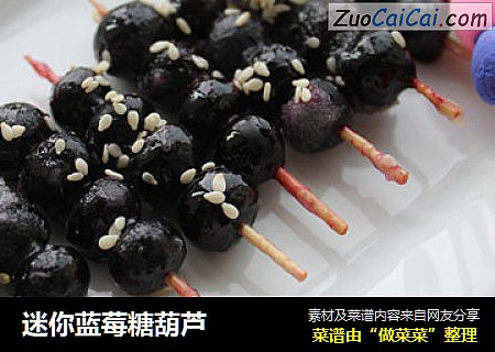 迷你蓝莓糖葫芦