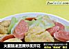 火腿肠油豆腐炒夜开花的做法
