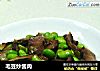 毛豆炒酱肉的做法