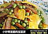 小炒青豆腊肉加蛋皮的做法
