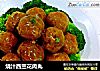 烧汁西兰花肉丸的做法