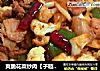 爽脆花菜炒肉【子璇家】的做法